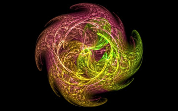Картинка 3д графика fractal фракталы фон тёмный узор