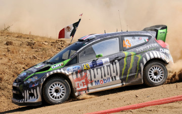 Картинка спорт авторалли песок fiesta ford