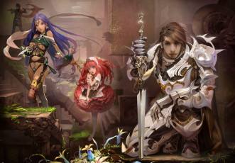 обоя heavenly, sword, online, видео, игры, рыцарь, меч, доспехи