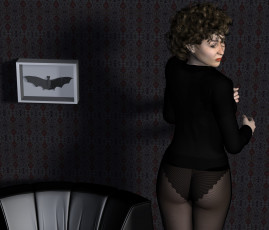 Картинка 3д+графика people+ люди девушка взгляд