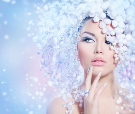 Картинка девушки -unsort+ лица +портреты макияж украшения