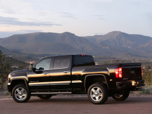 обоя автомобили, gm-gmc, cab, 2014г, темный, hd, crew, sierra, denali, 2500, gmc