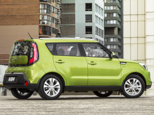 Картинка автомобили kia au-spec soul зеленый 2014г