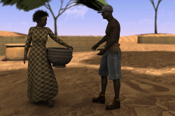 Картинка 3д+графика people+ люди мужчина женщина