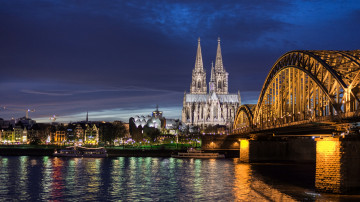 Картинка города кельн+ германия мост