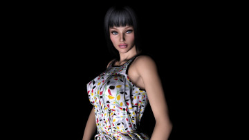 Картинка 3д+графика people+ люди фон взгляд девушка