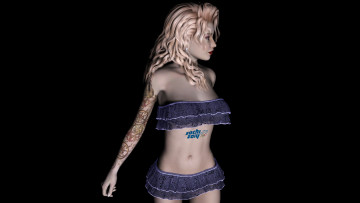 Картинка 3д+графика people+ люди логотип блондинка взгляд девушка