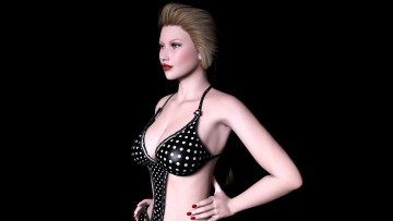 Картинка 3д+графика people+ люди взгляд девушка