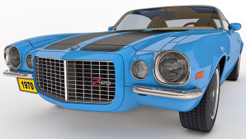 Картинка автомобили 3д z28 camaro chevy 1970