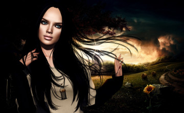 Картинка 3д+графика people+ люди девушка