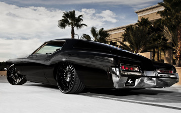 Картинка автомобили buick 1972 riviera черный
