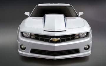 Картинка автомобили camaro muscle car white chevrolet usa