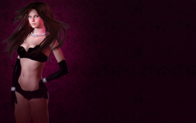 Обои картинки фото 3д графика, people , люди, девушка, взгляд, перчатки