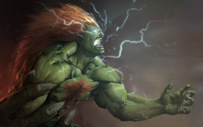 Обои картинки фото street fighter, видео игры, street, fighter, blanka, бланка, уличный, боец