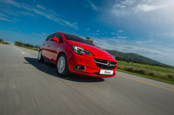 Картинка автомобили opel e za-spec 5-door 2015г красный corsa