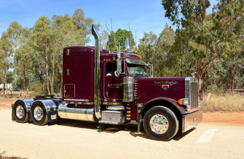 обоя peterbilt, автомобили, грузовик, тяжелый, тягач, седельный
