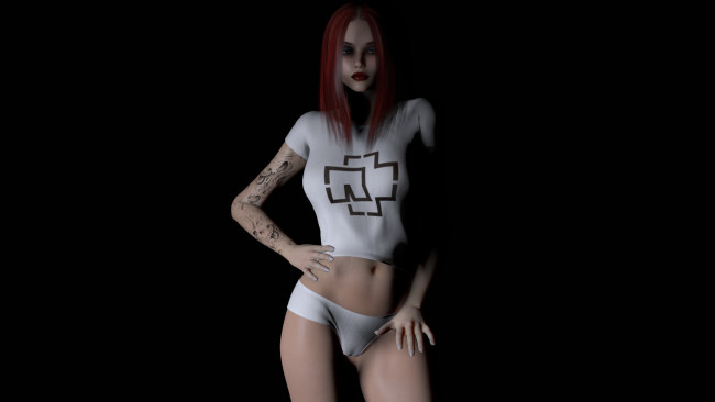 Обои картинки фото 3д графика, люди , people, фон, взгляд, девушка