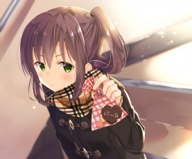 Картинка аниме unknown +другое взгляд фон девушка