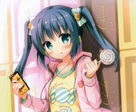 Картинка аниме unknown +другое девушка фон взгляд