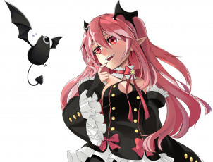 Картинка аниме owari+no+seraph девушка взгляд фон