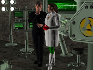 Картинка 3д+графика люди+ people мужчина фон взгляд девушка