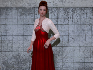 Картинка 3д+графика люди+ people девушка взгляд фон