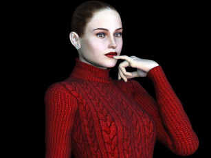 Картинка 3д+графика люди+ people девушка взгляд фон