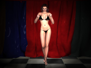 Картинка 3д+графика люди+ people фон взгляд девушка