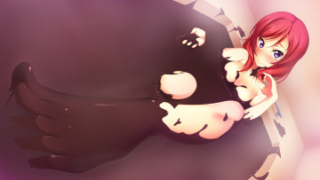 Картинка аниме love+live +school+idol+project шоколад девушка фон ванная взгляд