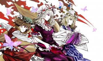 Картинка аниме touhou chen yakumo ran yukari yutapon