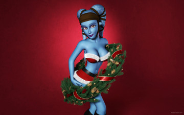 обоя 3д графика, существа , creatures, венок, персонаж