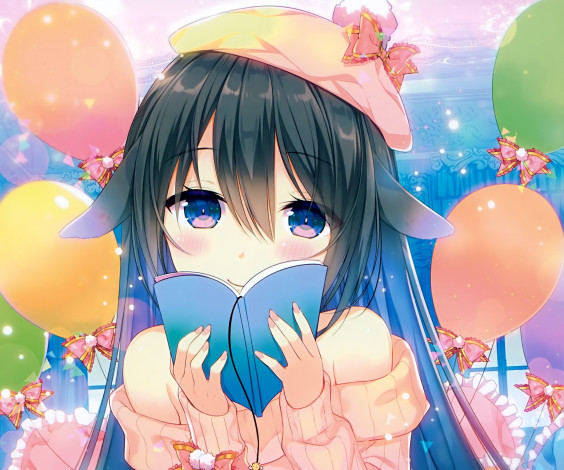 Обои картинки фото аниме, unknown,  другое, фон, взгляд, девушка