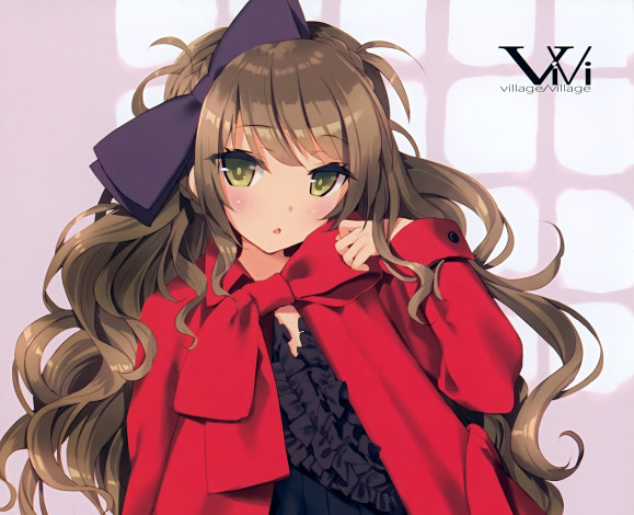 Обои картинки фото аниме, unknown,  другое, фон, взгляд, девушка