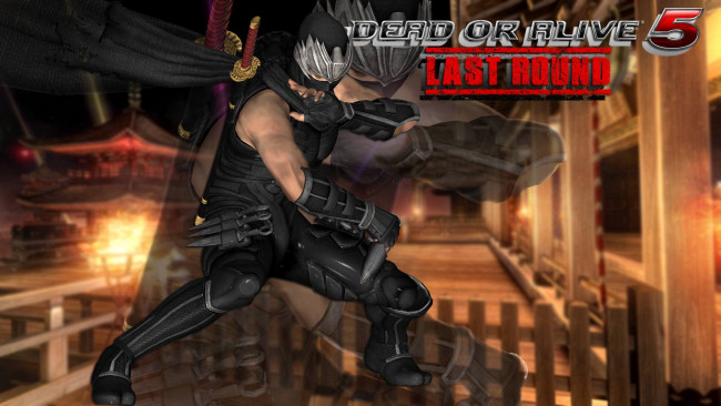 Обои картинки фото видео игры, dead or alive 5, ниндзя, оружие, фон, парень, взгляд