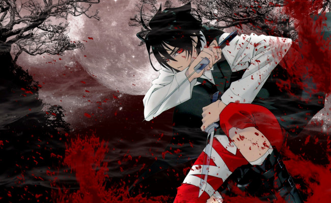 Обои картинки фото аниме, monochrome factor, монохромный, фактор