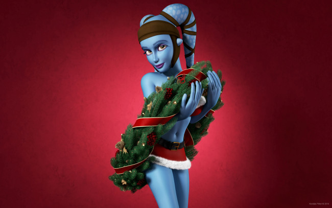 Обои картинки фото 3д графика, существа , creatures, персонаж, венок