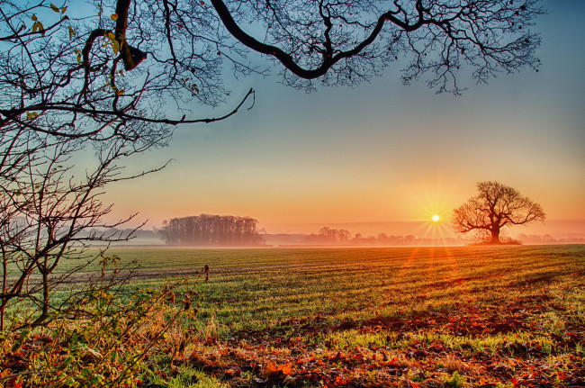 Обои картинки фото природа, восходы, закаты, рассвет