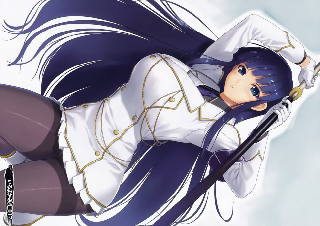 Обои картинки фото аниме, оружие,  техника,  технологии, iruma, kamiri, senran, kagura, ikaruga