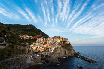 Картинка города -+панорамы manarola манарола Чинкве-терре италия