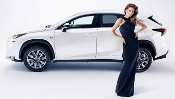 Картинка автомобили -авто+с+девушками взгляд фон автомобиль девушка tennis+star agnieszka+radwanska lexus nx 300h hybrid ?????? ?????????