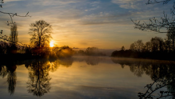 Картинка природа восходы закаты простор