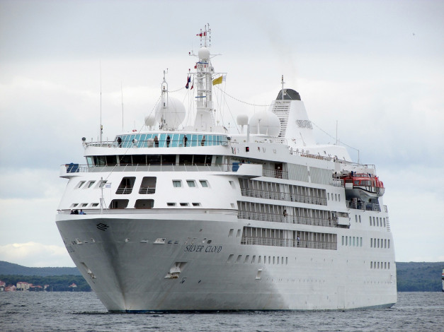 Обои картинки фото silver cloud, корабли, лайнеры, суперяхта