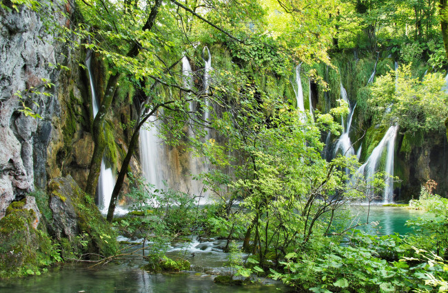 Обои картинки фото природа, водопады, простор