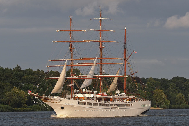 Обои картинки фото sea cloud ii, корабли, Яхты, суперяхта