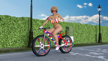 Картинка 3д+графика люди+ people фон взгляд девушка