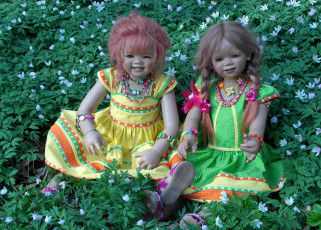 Картинка разное игрушки куклы