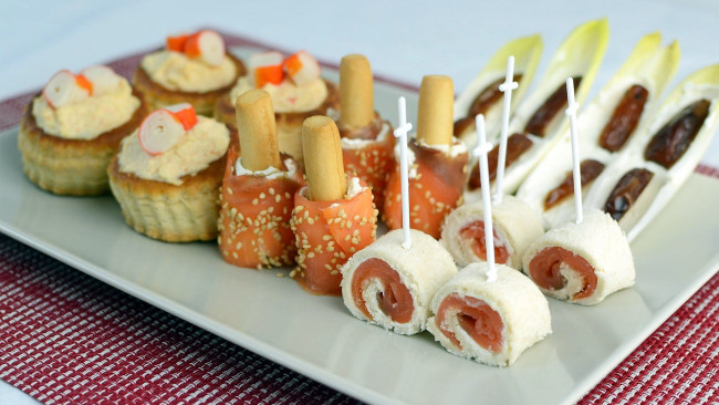 Обои картинки фото еда, салаты,  закуски, закуски