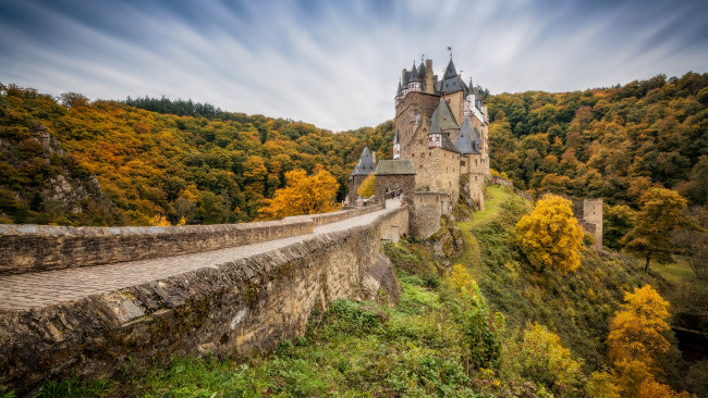 Обои картинки фото города, замки германии, замок, эльц, германия