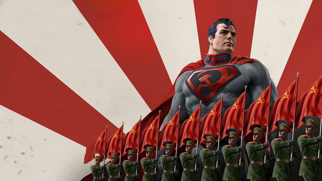 Обои картинки фото мультфильмы, superman,  red son, red, son