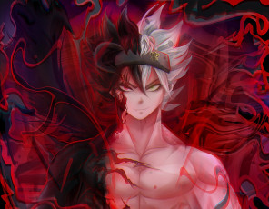 обоя аниме, black clover, black, clover